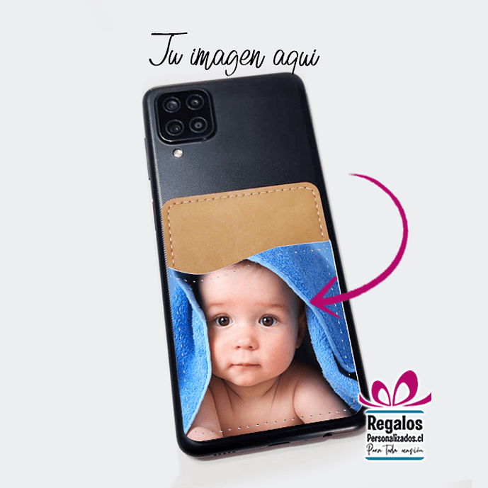 Porta tarjeta para celular personalizado 3