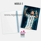 Cuaderno diseño Messi 3