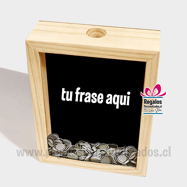 Caja guarda corchos o tapas 30x40cm personalizada 2