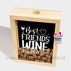 Caja guarda corchos o tapas 30x40cm personalizada 4