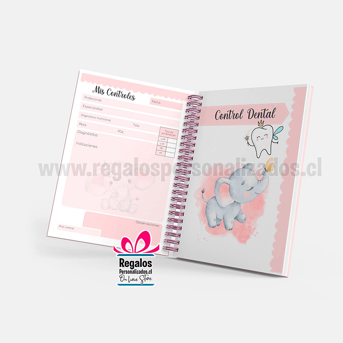 Agenda pediátrica diseño Elefantita 10