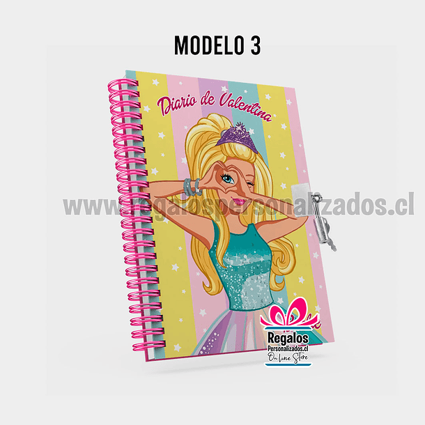 Diario de vida diseño Barbie 4