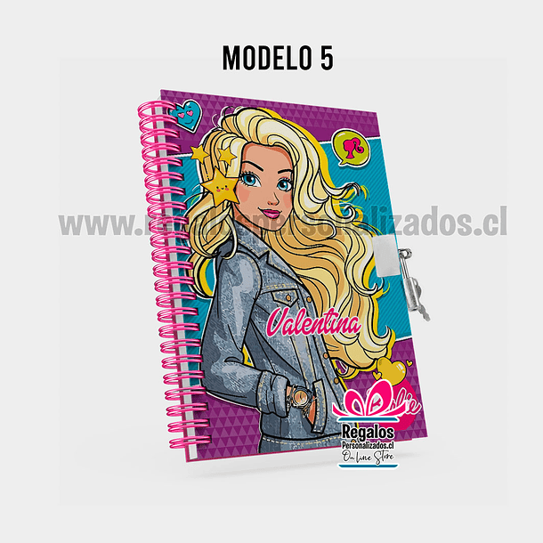 Diario de vida diseño Barbie 6