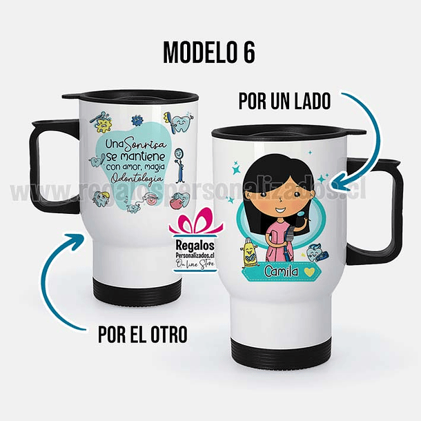 Mug térmico diseño Odontologa 7