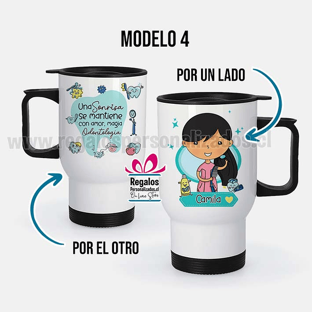 Mug térmico diseño Odontologa 5