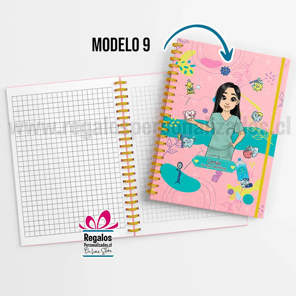 Cuaderno diseño Odontóloga 10