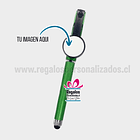 Bolígrafo touchscreen verde personalizado 1