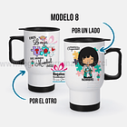 Mug térmico diseño Terapeuta Ocupacional mujer 9