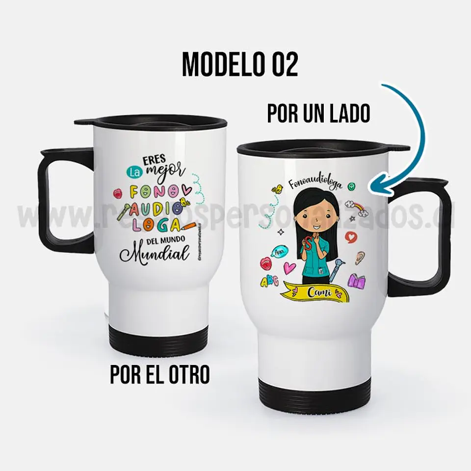 Mug térmico diseño Fonoaudióloga 4