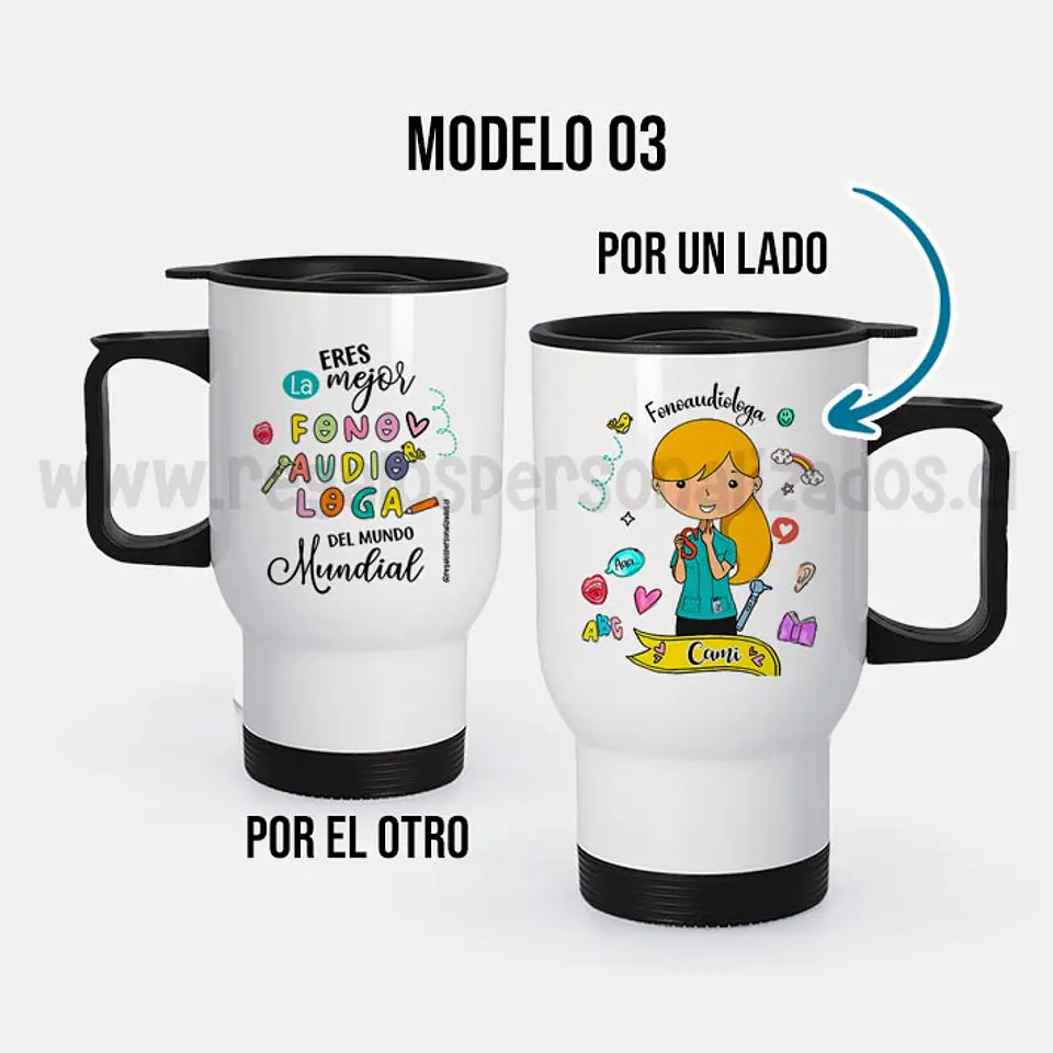 Mug térmico diseño Fonoaudióloga 5