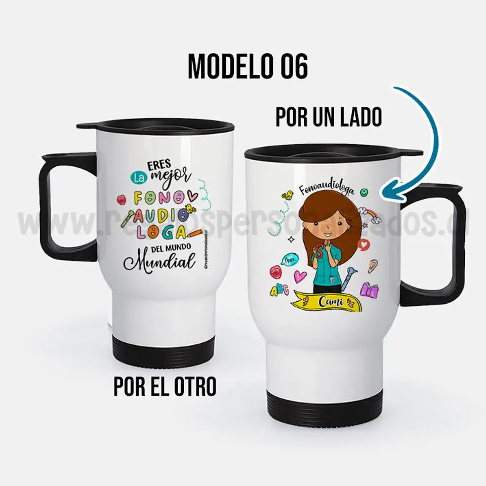 Mug térmico diseño Fonoaudióloga 8