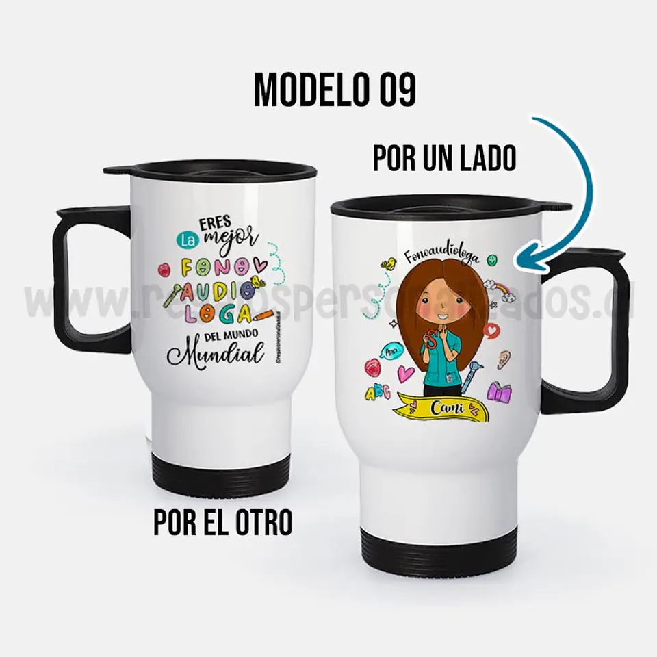 Mug térmico diseño Fonoaudióloga 11