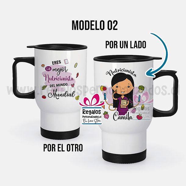 Mug térmico diseño Nutricionista 3