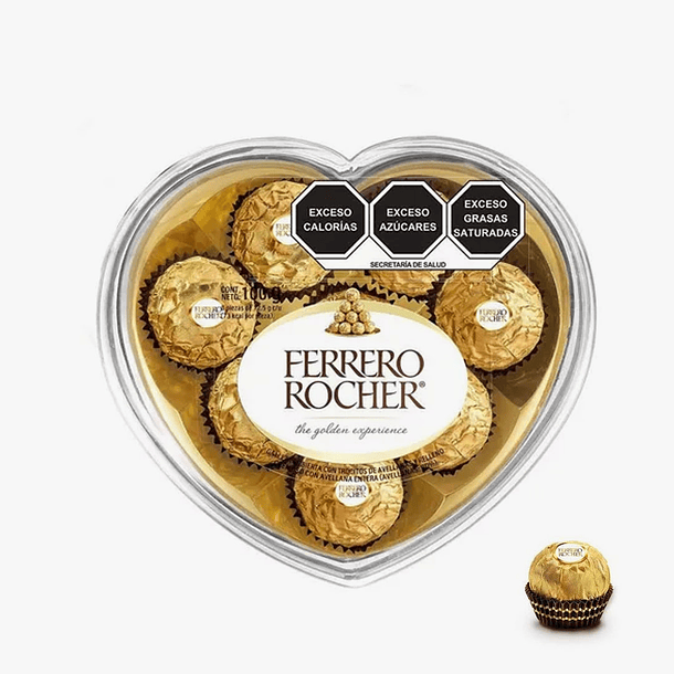 Estuche corazón bombón Ferrero Rocher