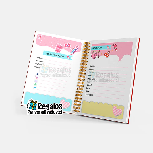 Diario de vida niña Foto personalizada 2