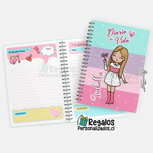 Diario de vida niña modelo 1 1