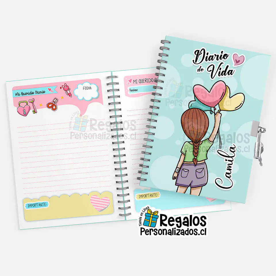 Diario de vida niña modelo 2 1