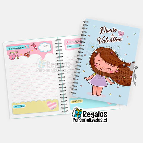 Diario de vida niña modelo 3