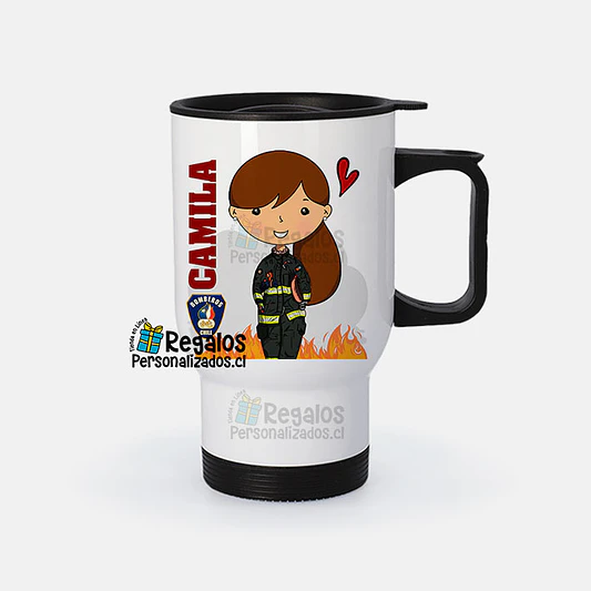 Mug térmico diseño Bombera 1