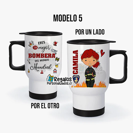 Mug térmico diseño Bombera 6