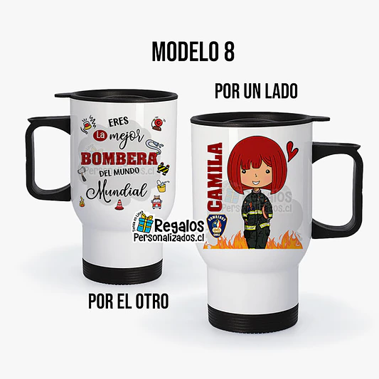 Mug térmico diseño Bombera 9