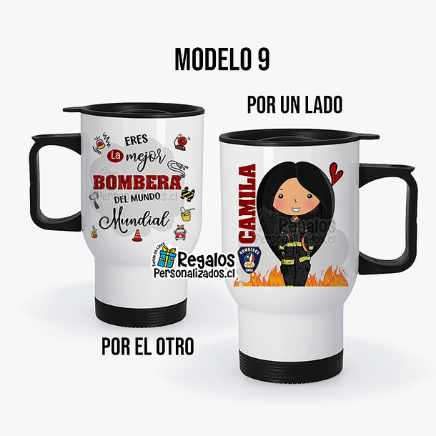 Mug térmico diseño Bombera 10