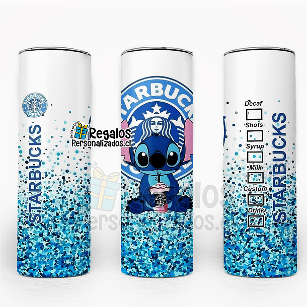 Vaso térmico Skinny diseño Starbuks Stitch 2