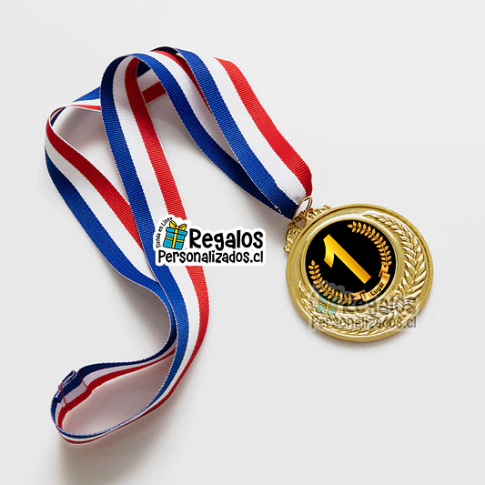 Medalla dorada personalizada 3