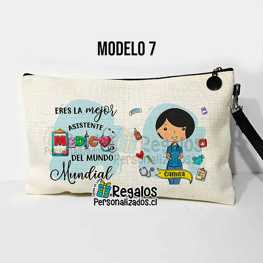 Estuche neceser diseño Asistente medica 11