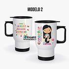 Mug térmico diseño Profesora colores 3