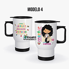 Mug térmico diseño Profesora colores 5