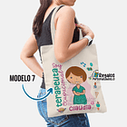 Bolsa semil lino diseño Terapeuta M 10