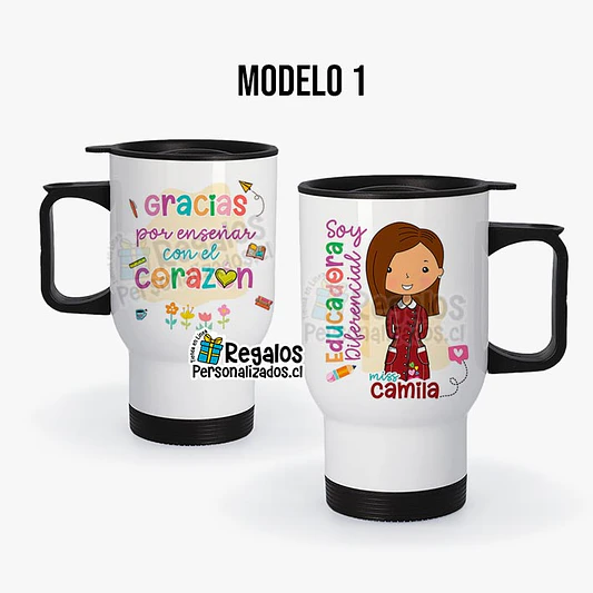 Mug térmico diseño Educadora Diferencial 2