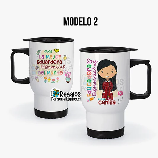 Mug térmico diseño Educadora Diferencial 3