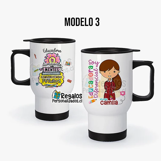 Mug térmico diseño Educadora Diferencial 4