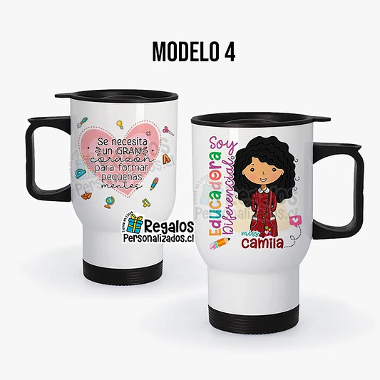 Mug térmico diseño Educadora Diferencial 5
