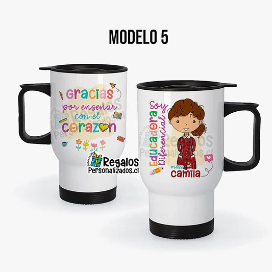 Mug térmico diseño Educadora Diferencial 6