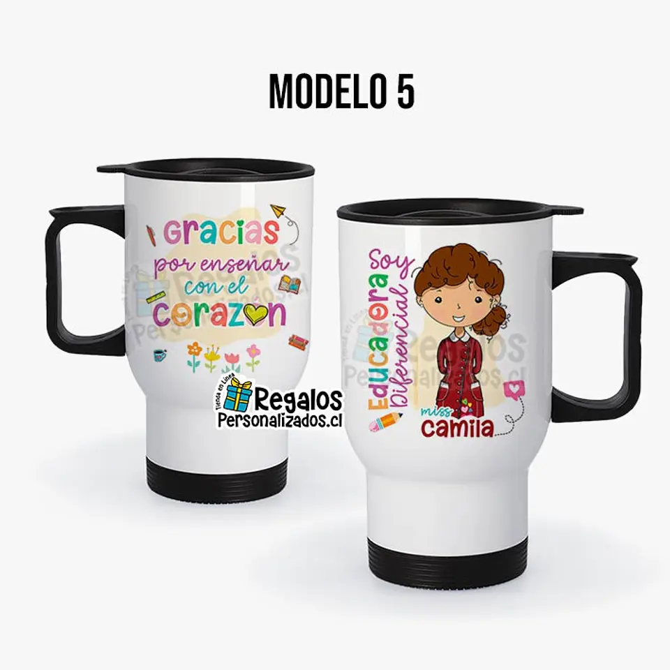 Mug térmico diseño Educadora Diferencial 6