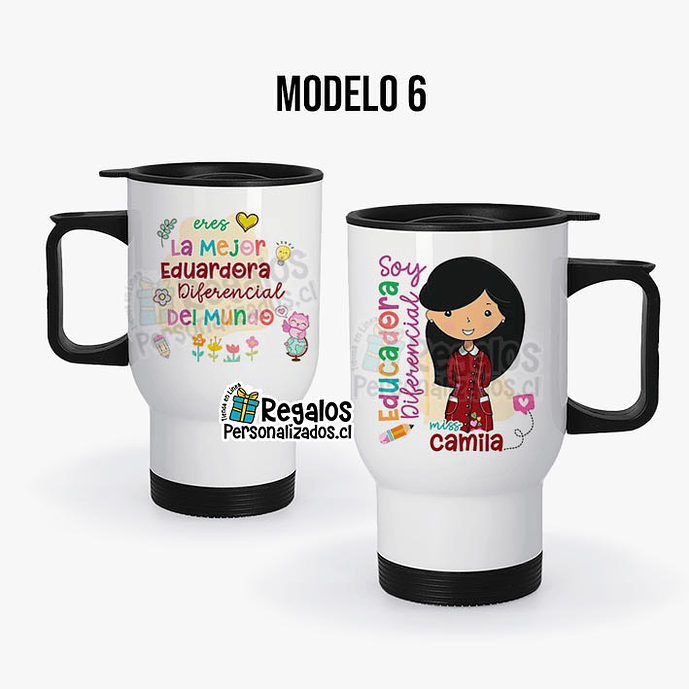 Mug térmico diseño Educadora Diferencial 7
