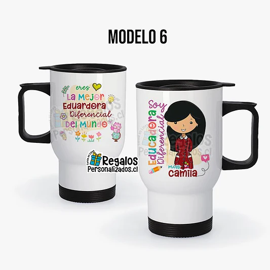 Mug térmico diseño Educadora Diferencial 7