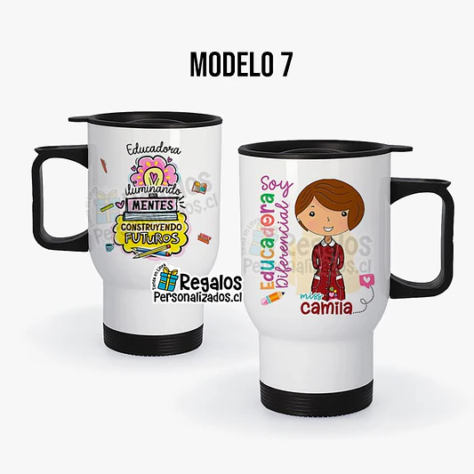 Mug térmico diseño Educadora Diferencial 8
