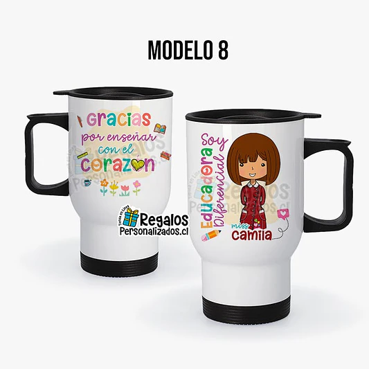Mug térmico diseño Educadora Diferencial 9