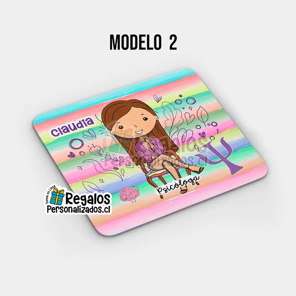 Mouse pad diseño Psicóloga 3
