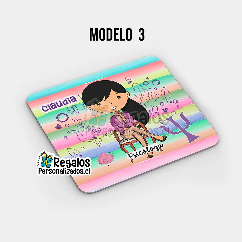 Mouse pad diseño Psicóloga 4