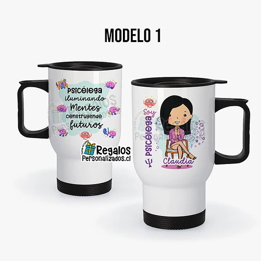 Mug térmico diseño Psicóloga 2