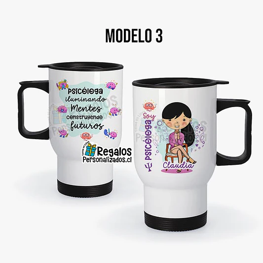 Mug térmico diseño Psicóloga 4