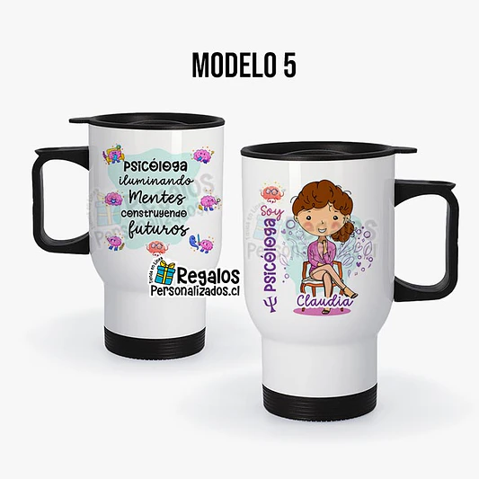 Mug térmico diseño Psicóloga 6