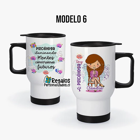 Mug térmico diseño Psicóloga 7