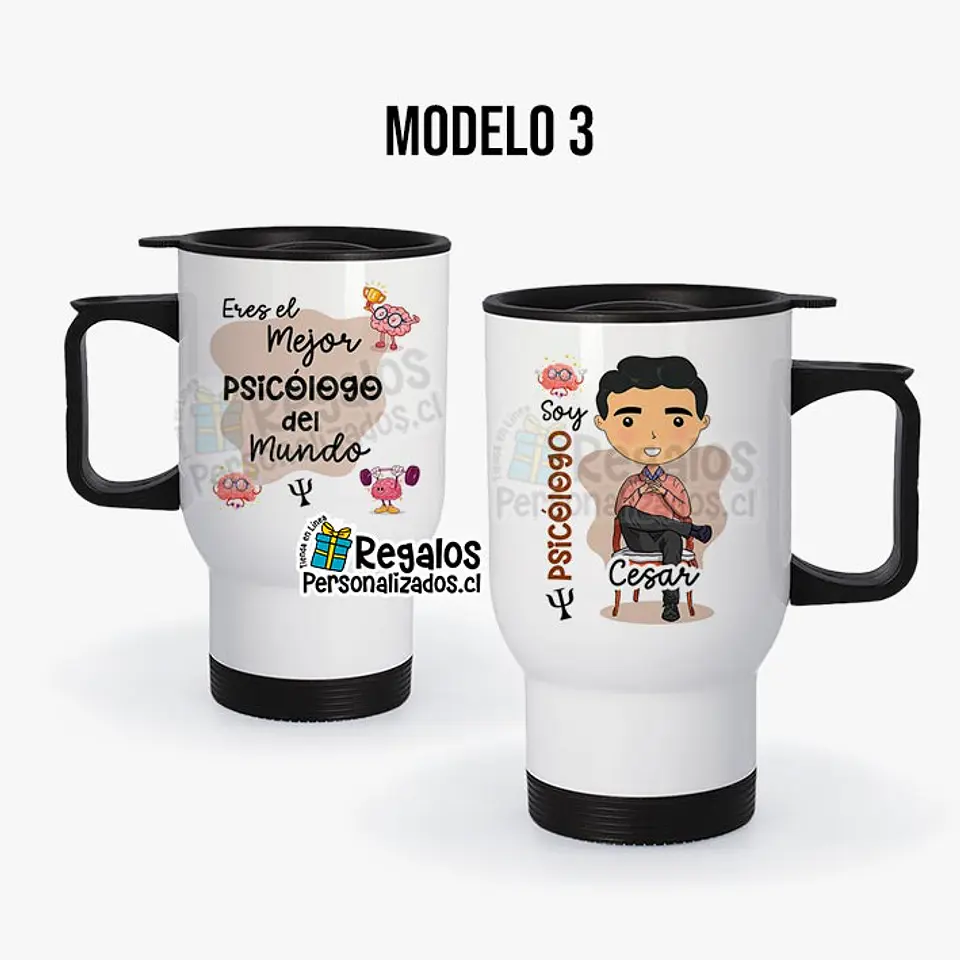 Mug térmico diseño Psicólogo 4