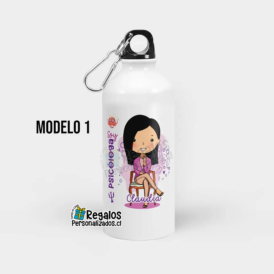 Botella diseño Psicóloga 2